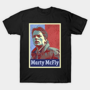 Marty McFly in Hope Style Design Poster T-Shirt